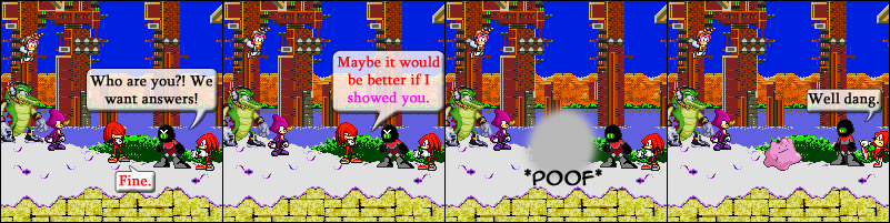 Team Chaotix is really chill, nothing fazes them.